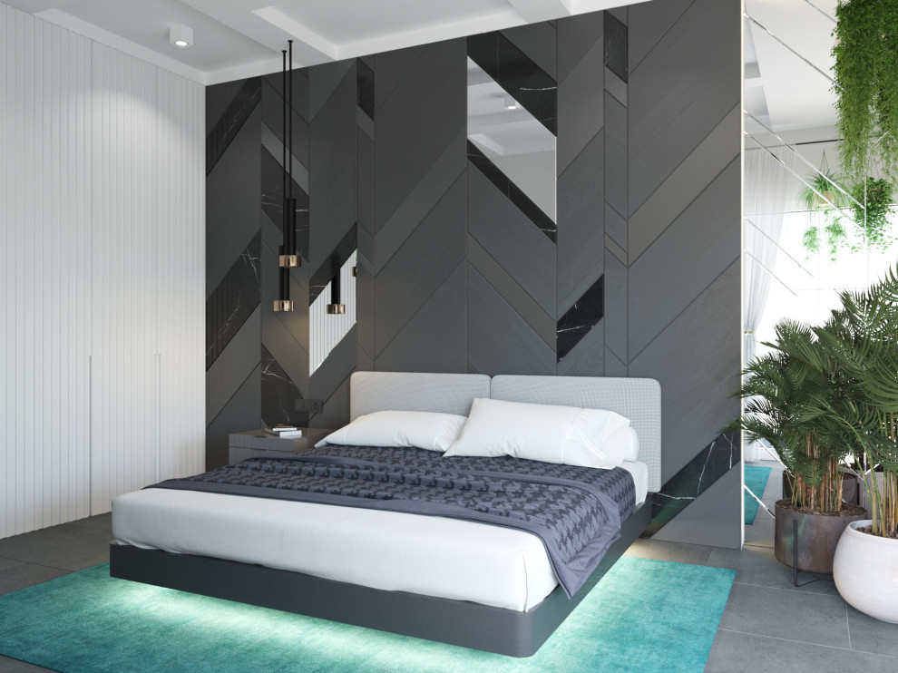 современная квартира "Белый квадрат"