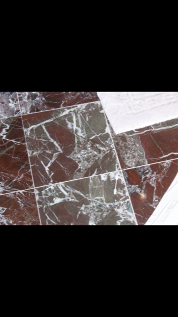 Marble Floor Master Bath