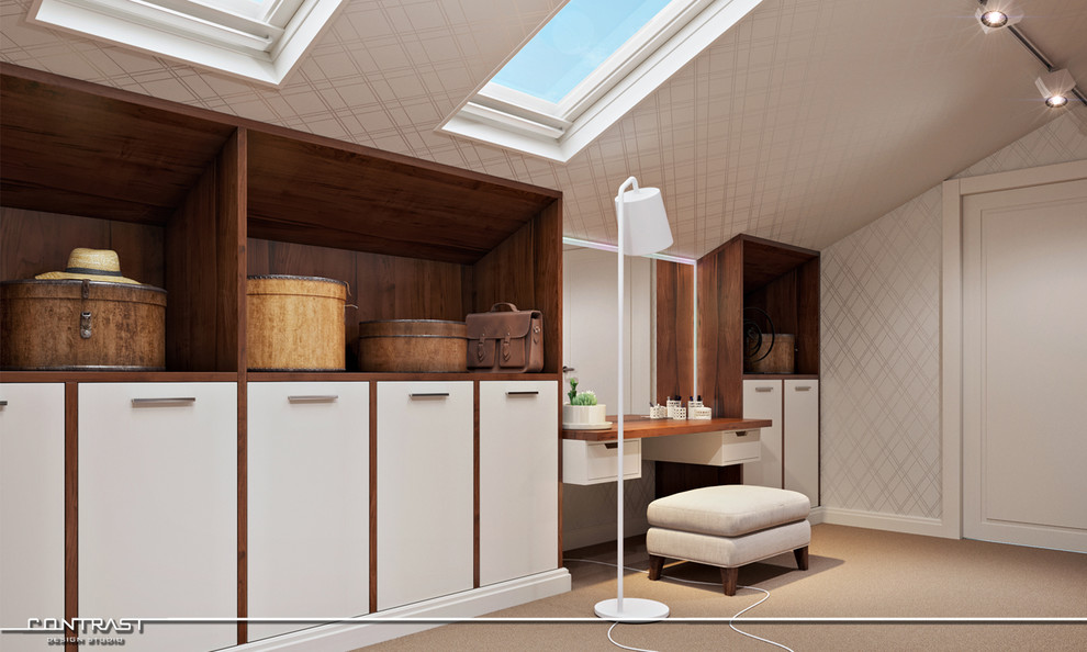 Ретро нотки в дизайне гардеробной