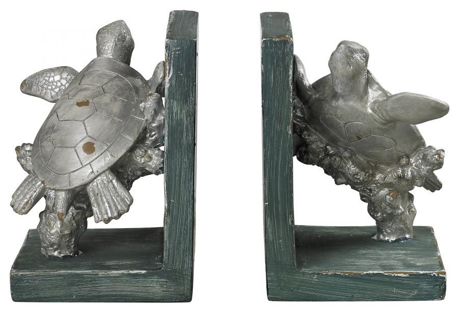 Swimming Turtle Bookends