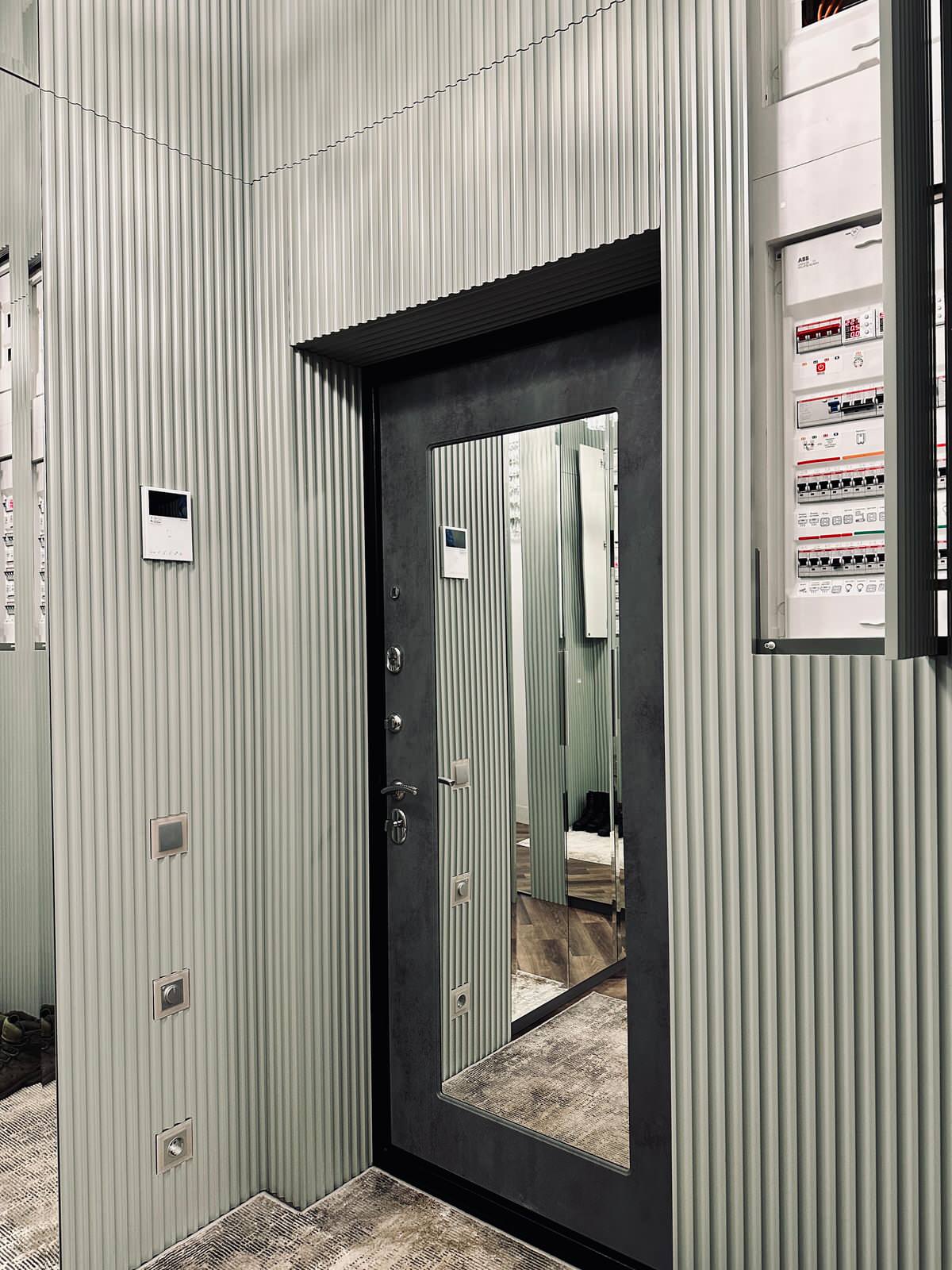 Стеновые панели из МДФ эмаль в прихожей