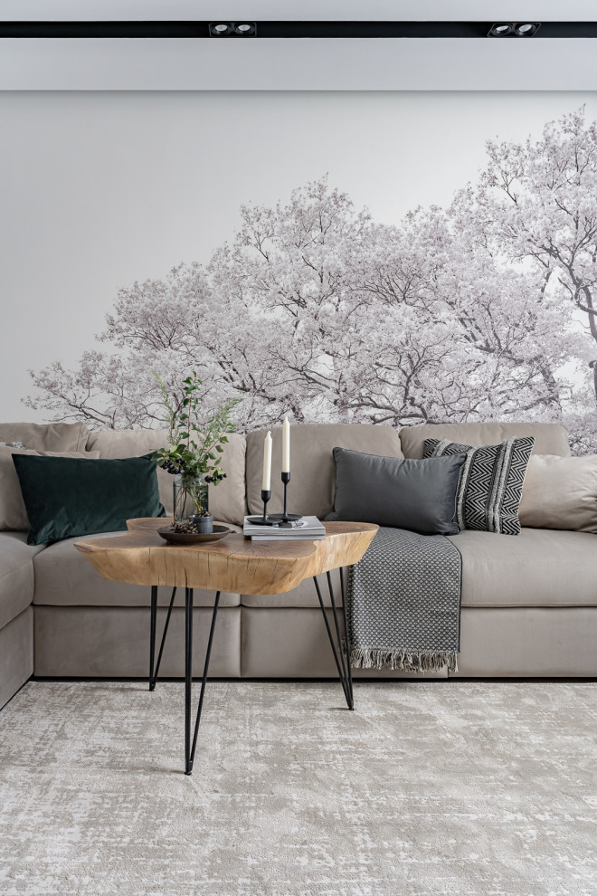 Уютная графичность. Квартира - отдых для семьи врачей