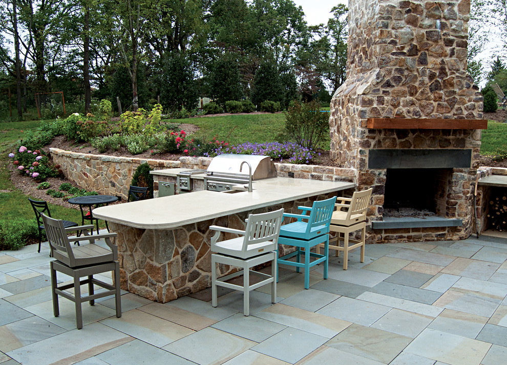 Photo of a country patio in New York.