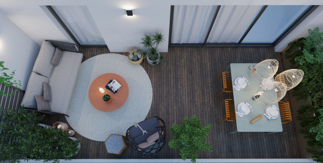 LOGGIA - BORDEAUX contemporary-balcony