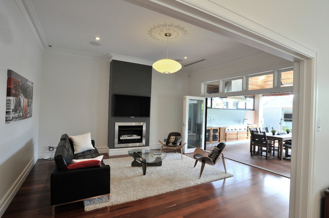 Second Storey Addition & major home renovation to character home traditional-living-room