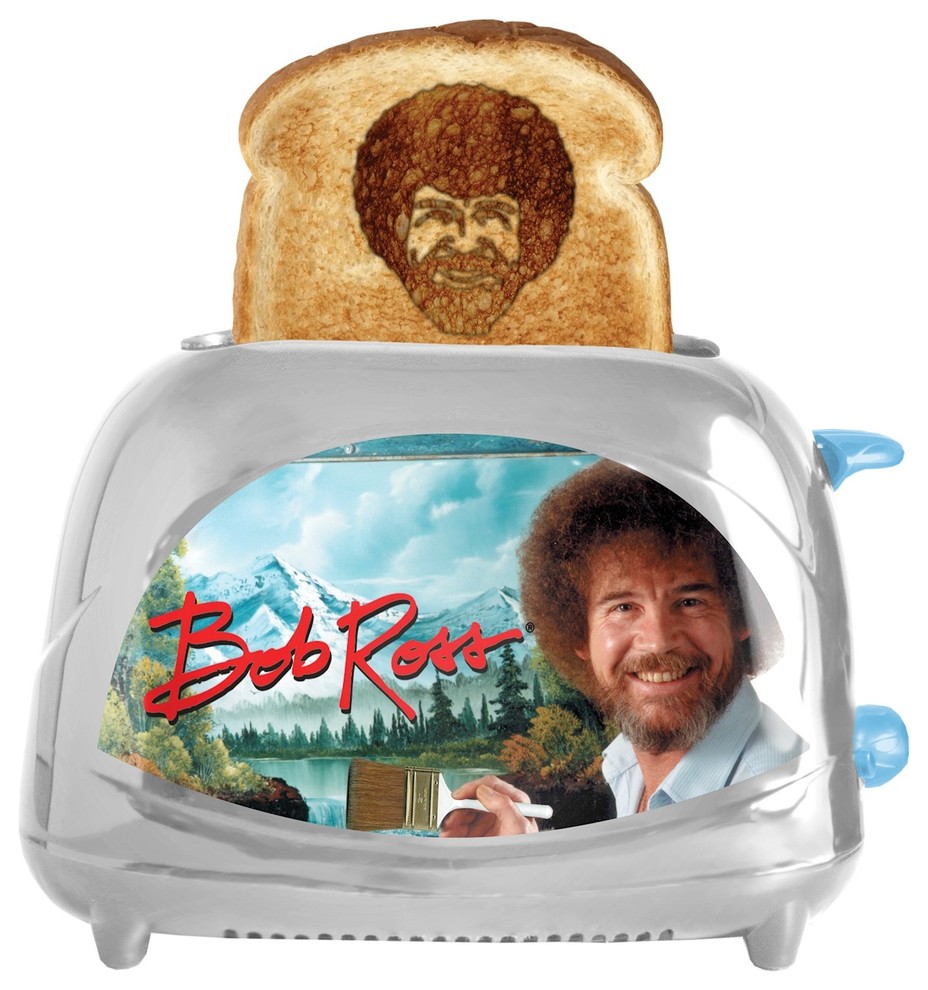 Bob Ross Toaster Joy of Painting Toasts Bob's Iconic Face onto Your