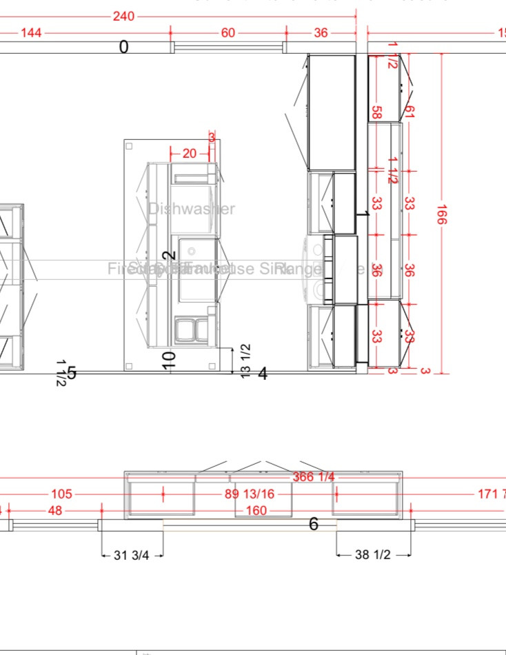sink not centered in island