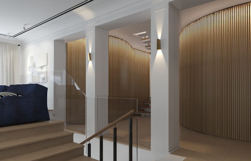 Интерьер холла/библиотеки