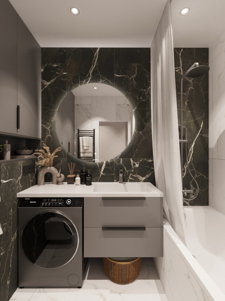 Дизайн-проект - Евротрешка 66 м2 для молодой многодетной семьи