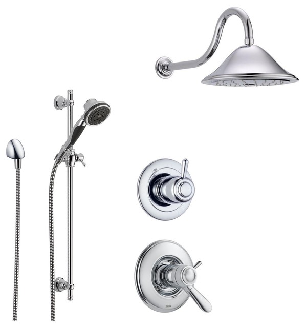 Delta Lahara Collection Chrome Finish Custom Shower System SS17T3884