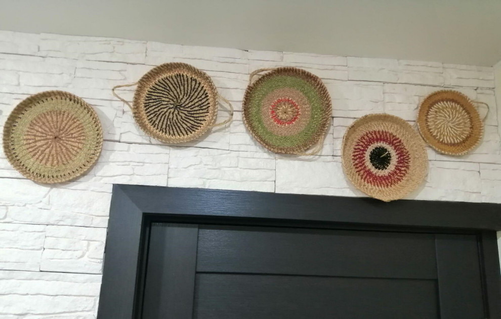 Выполненный проект. Декоративные тарелки в Африканском стиле.