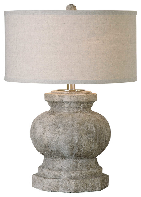 Uttermost Bonea Stone Ivory Table Lamp 26508 1 Home & Garden Retro Side Table, Radio, Lamp | Retro side table, Lamp