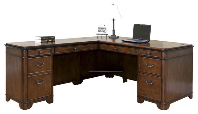 Kensington L Shaped Left Handed Computer Desk Traditional Desks Kensington L Shaped Left Handed Computer Desk