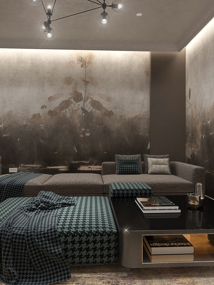 Гостиная, кухня и полноценная столовая в одном помещении