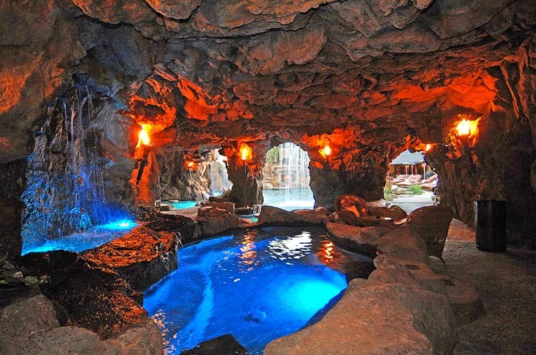 Naturalistic Pools with Grotto