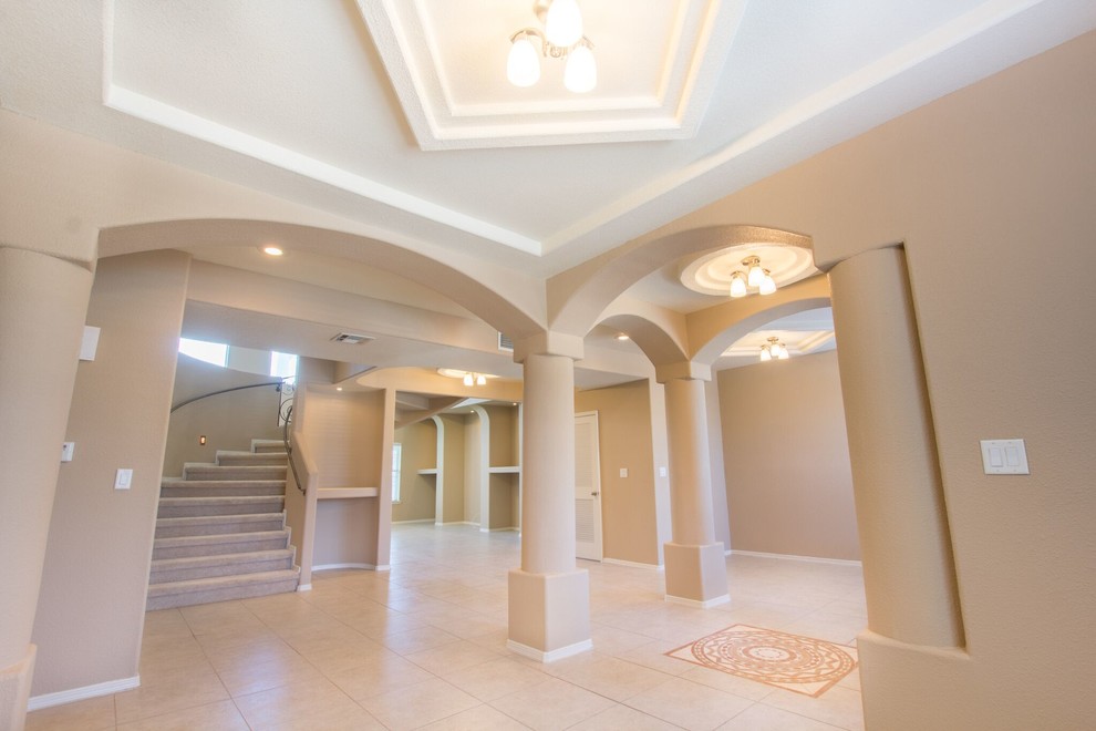 Inspiration for a transitional home design remodel in Austin