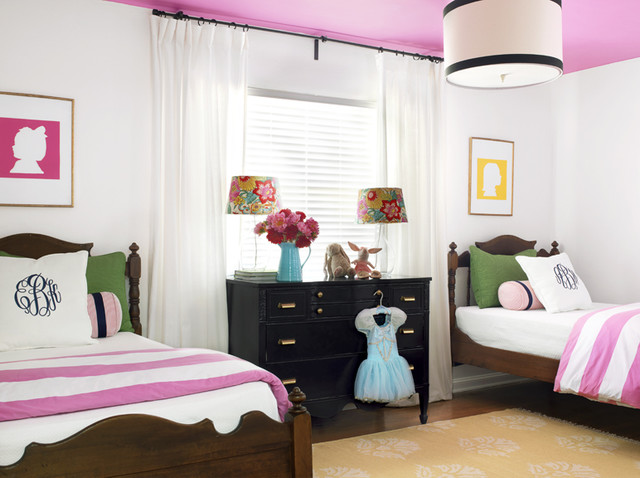 Pink and Navy Little Girls' Bedroom - Eclectic - Kids - st louis - by ...