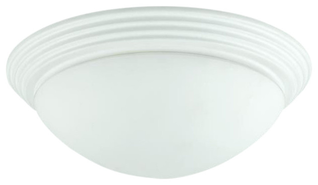 75W Ceiling Lamp, White Finish