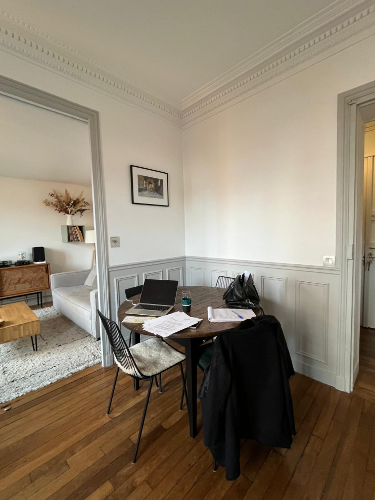AVANT  l'aménagement du novueau salon dans cet espace