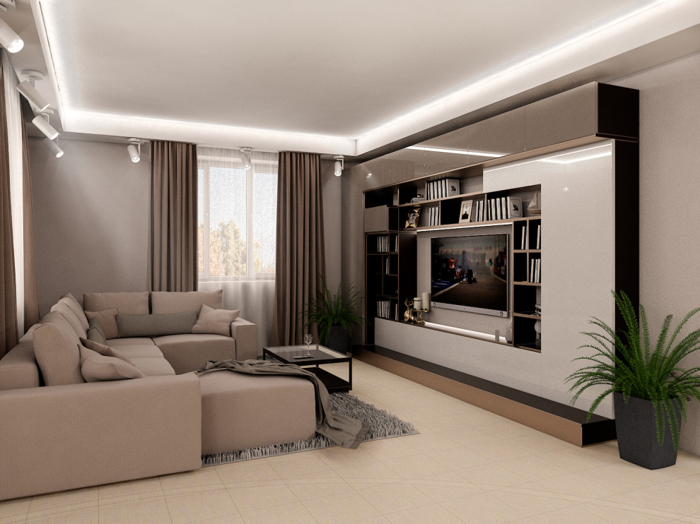 Дизайн интерьера Кухня-гостинная