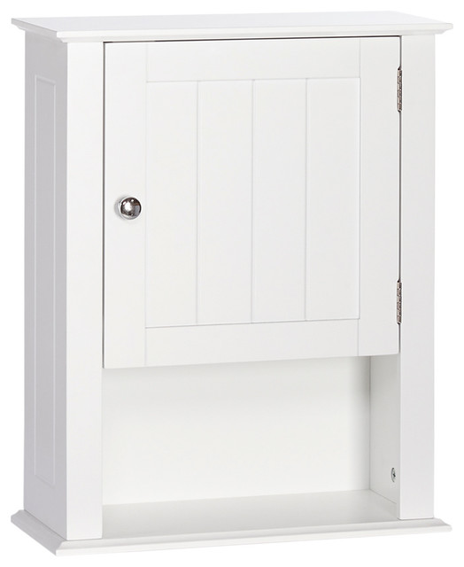 Riverridge Home Ashland Collection Single Door Wall Cabinet Riverridge Home Ashland Collection Single Door Wall Cabinet White