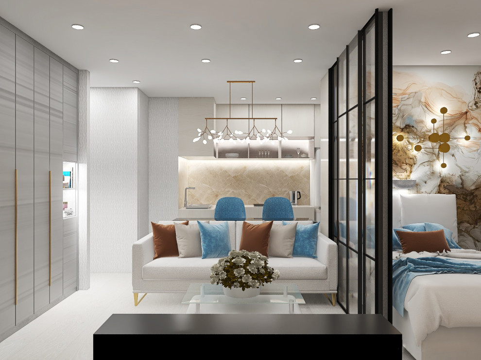 Однокомнатная квартира переделанная в студию