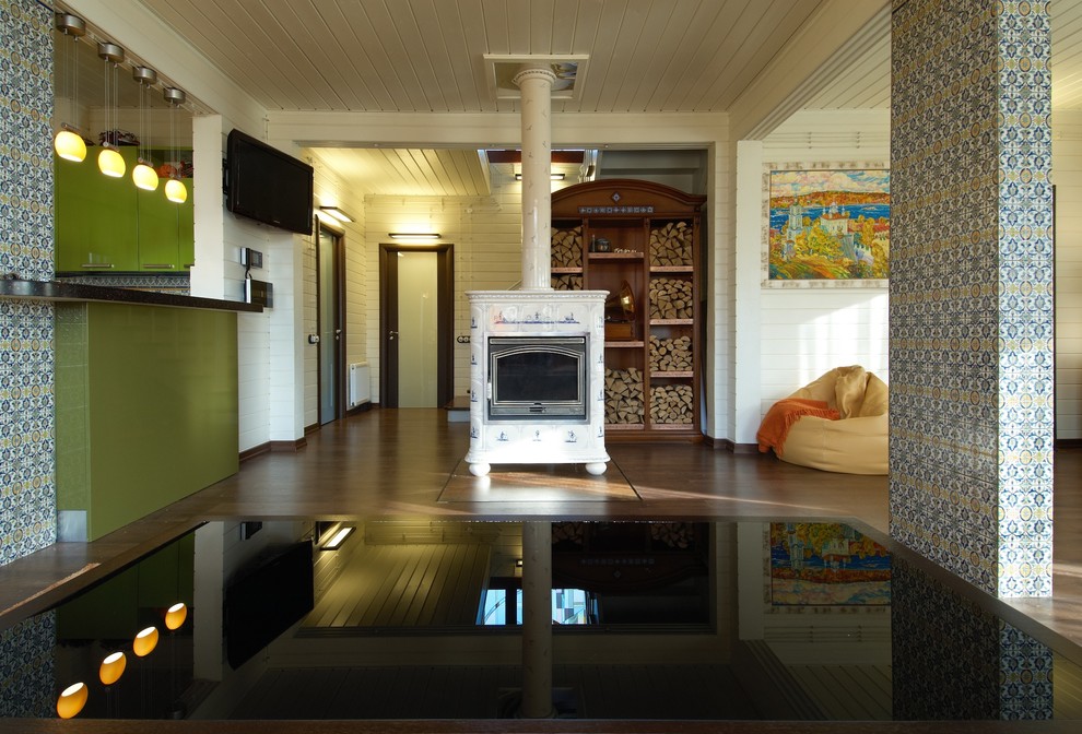 Дом из дерева в современном стиле