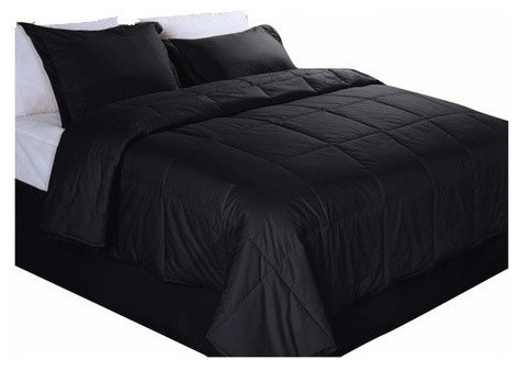 Cottonloft All Natural Down Alternative 100 Cotton Filled Comforter Cottonloft All Natural Down Alternative 100 Cotton Filled Comforter Black Ful