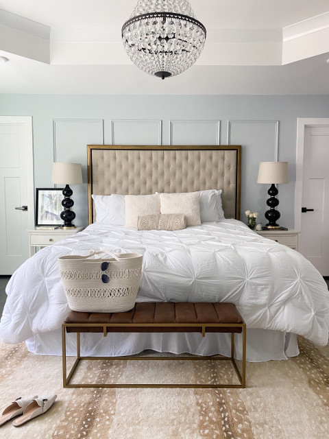 Parisian Style Blue Master Bedroom - Traditional - Bedroom - DC Metro - by  Brexton Cole Interiors | Houzz