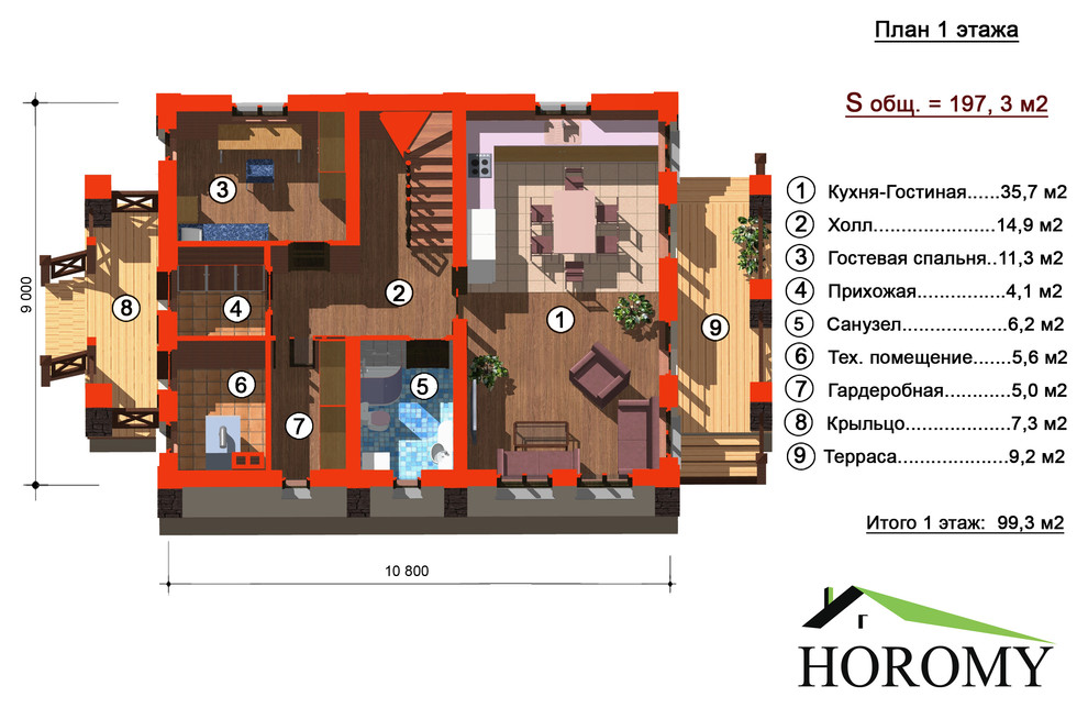 Проекты домов из клееного бруса
