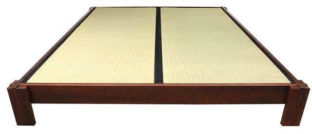 tatami platform bed - walnut - platform beds -oriental furniture tatami platform bed - walnut - platform beds -oriental furniture