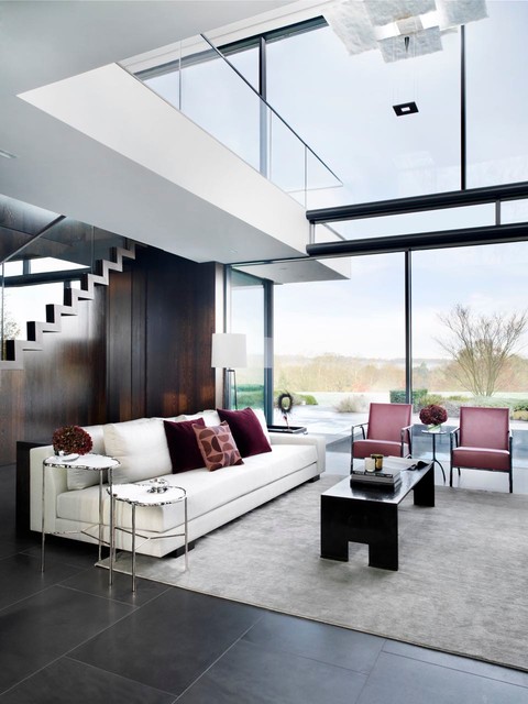 Berkshire Interior Design modern-wohnbereich