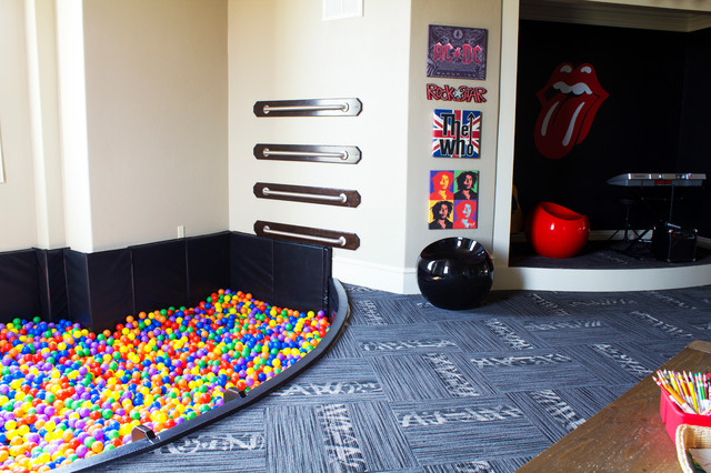 Modern Kids Oklahoma City Playroom with Ball Pit modern-kids