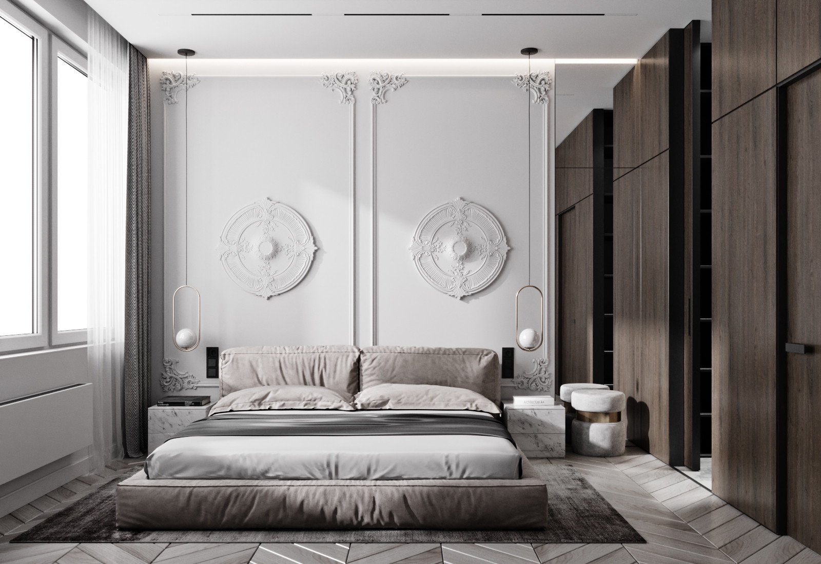 Квартира в стиле современная классика