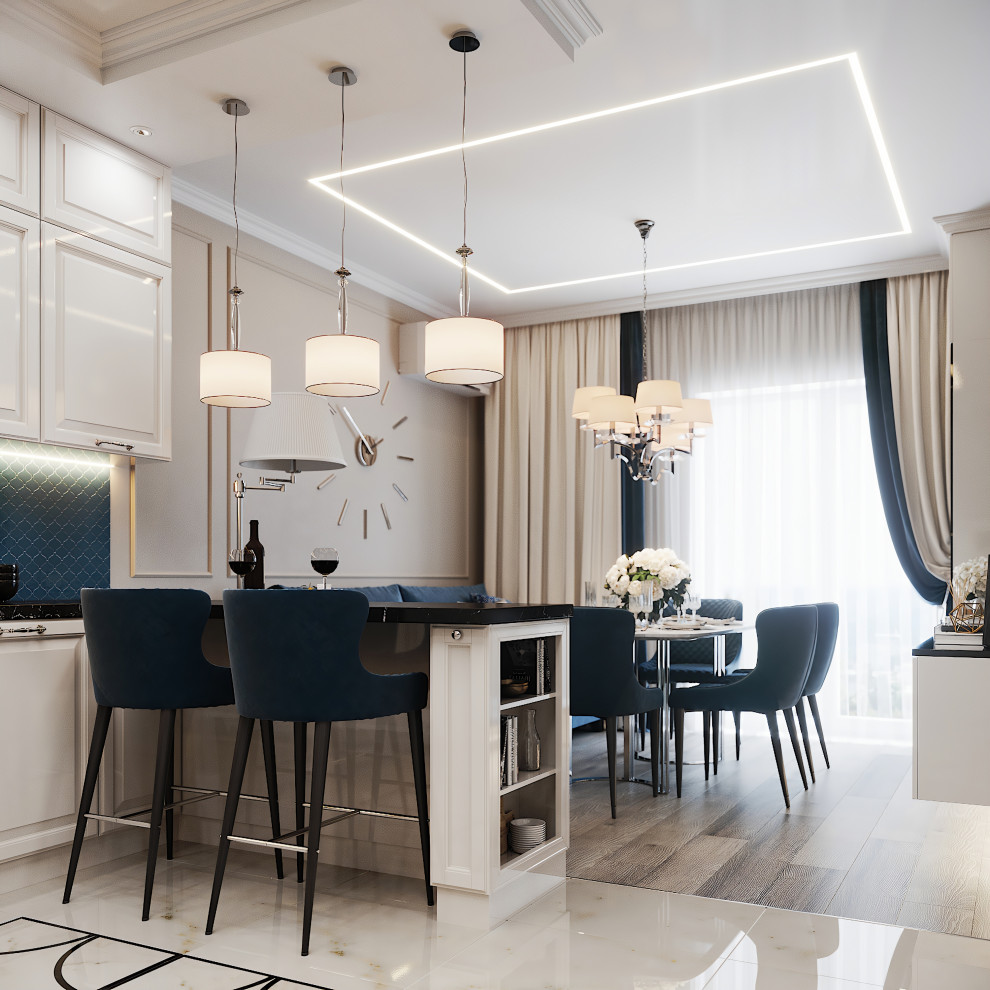 Выдержанный интерьер в неоклассическом стиле