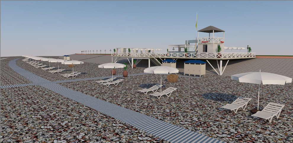 Проект благоустройства пляжа в Имеретинской низменности