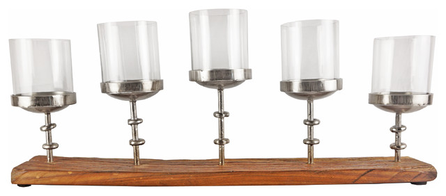 Candle Stand with Glass Votives