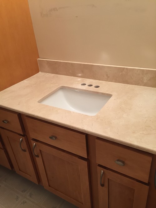 Three Wall Vanity Back/Side Splashes?