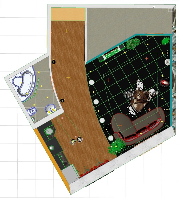 Дизайн-проект однокомнатной квартиры