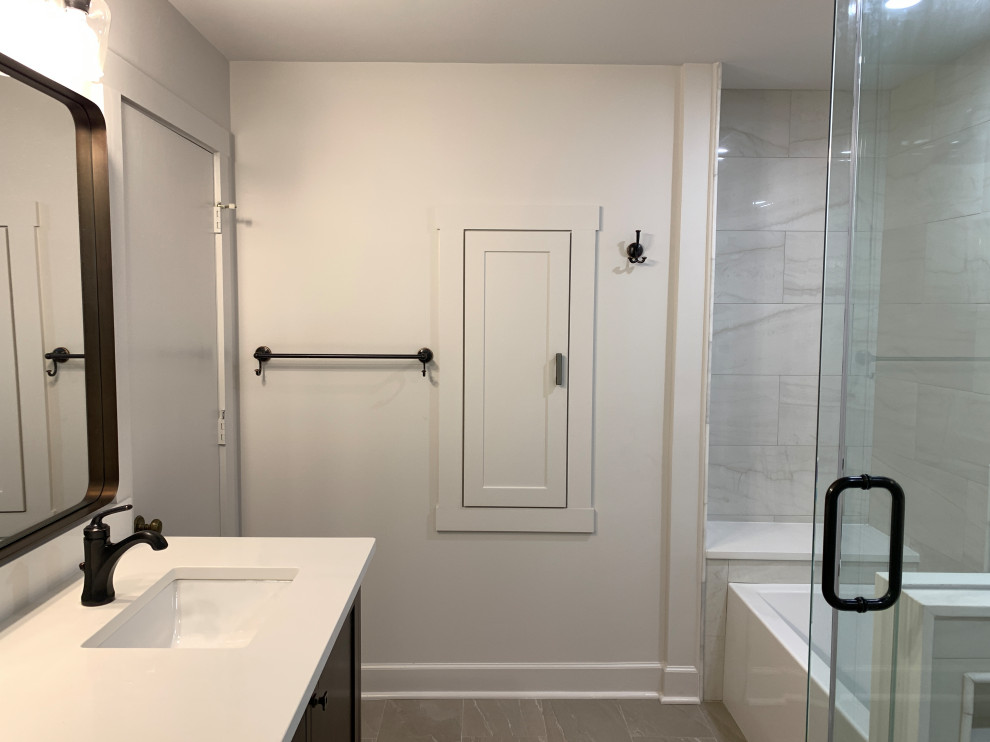 Roswell Master Bathroom Remodel - Transitional - Bathroom - Atlanta ...