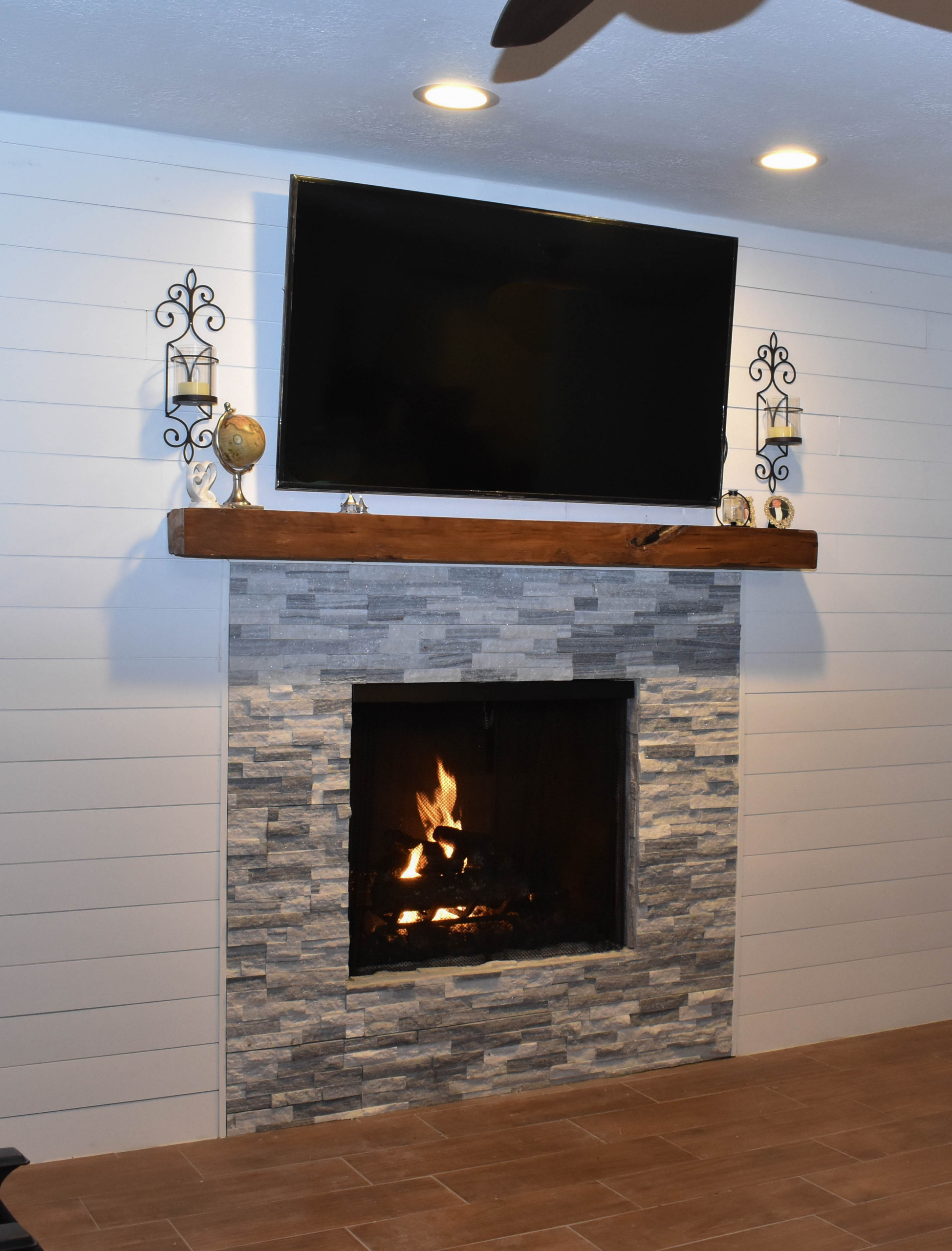 Fireplace During a Mold Remediation Project