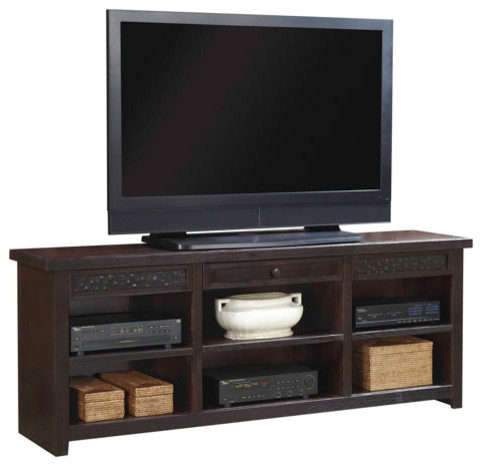 Entertainment Console with Metal Accent Drawers