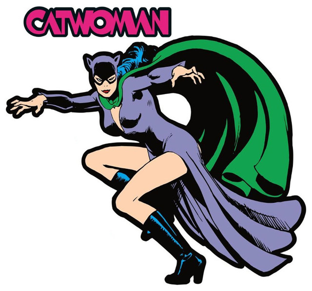Dc Comics Catwoman Fathead Batman Villain Wall Sticker Modern Dc Comics Catwoman Fathead Batman Villain Wall Sticker
