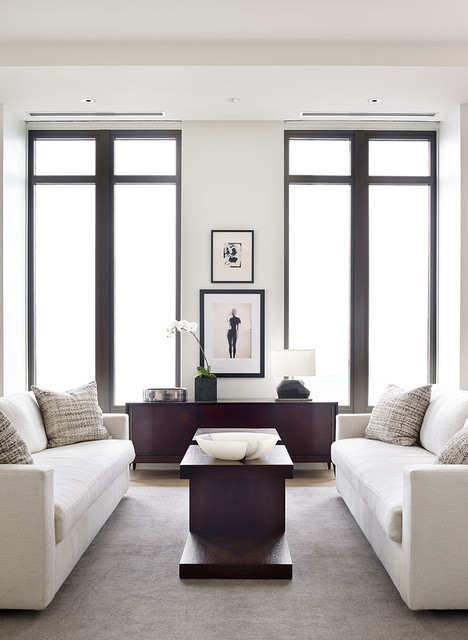 Mandarin Oriental Residences contemporary-vardagsrum