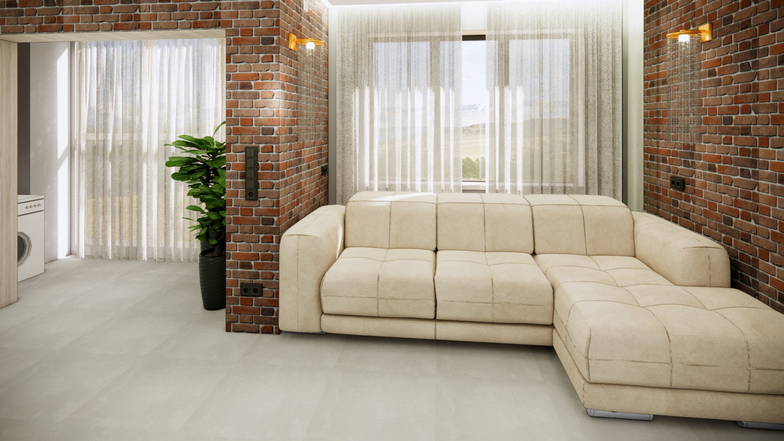 Небольшая квартира в современном стиле