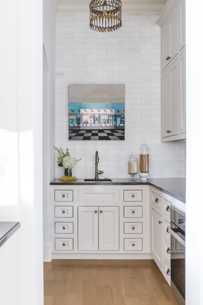 Inspiration for a transitional kitchen remodel in Dallas
