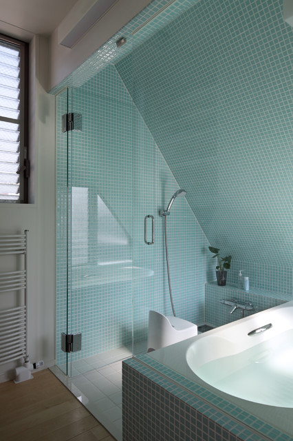 南台の家 contemporain-salle-de-bain
