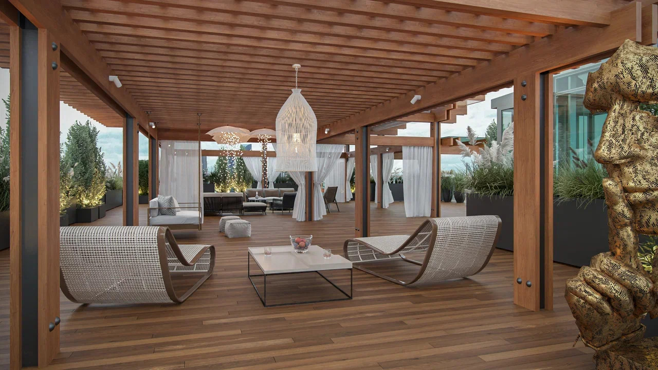 Терраса на крыше