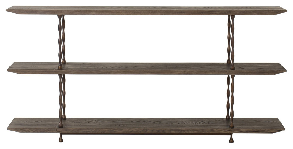 Ivan Media Console Table 3 Tier Traditional Console Tables by