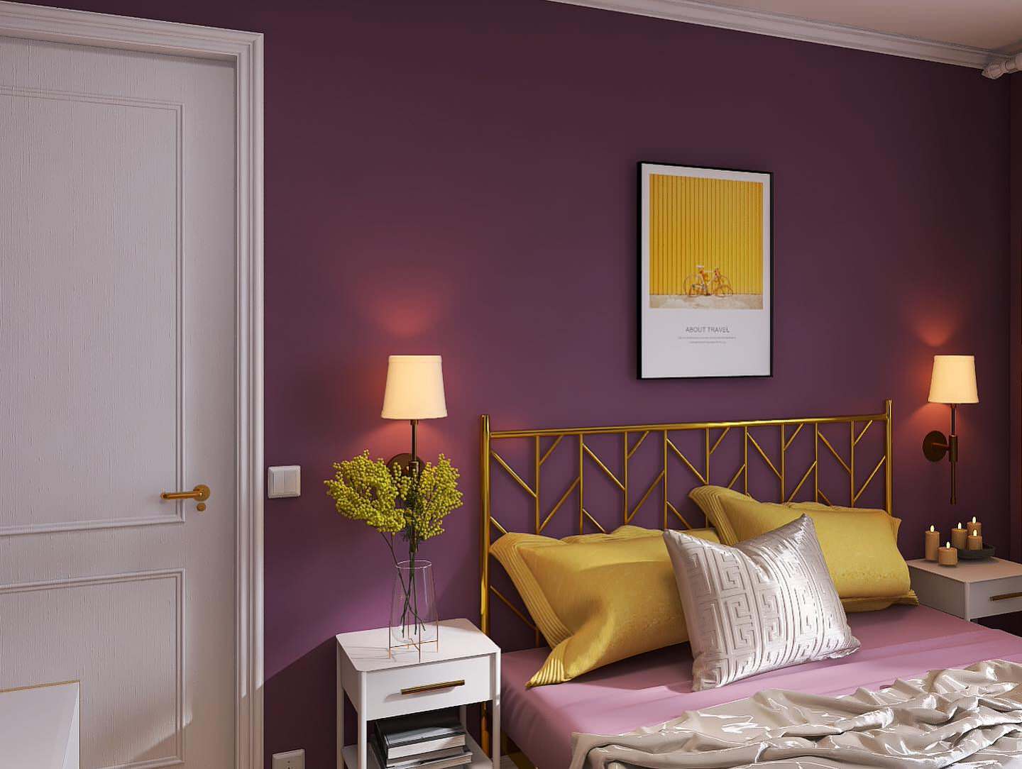 Фиолетовая спальня